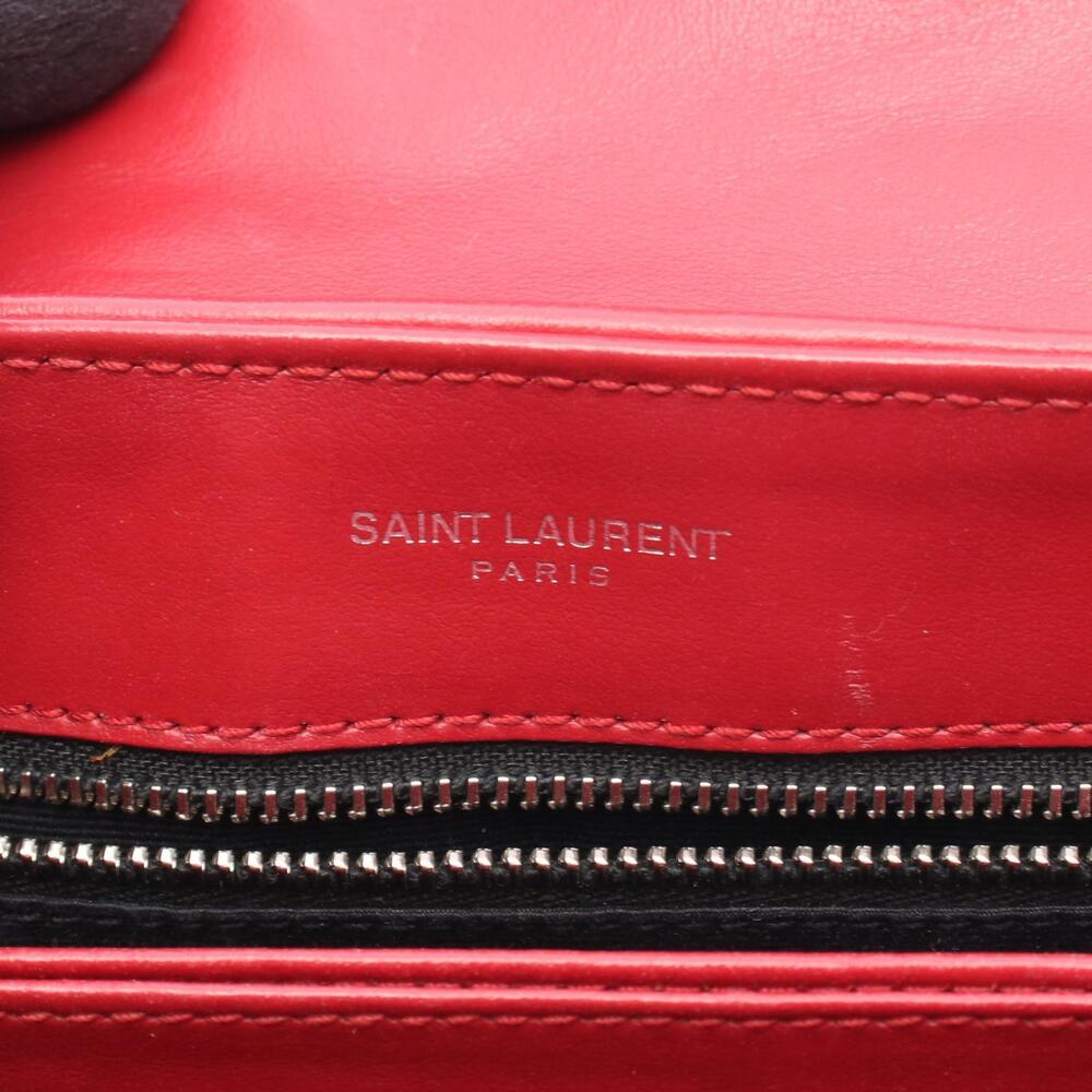 Saint Laurent Paris LOULOU TOY Shoulder Bag Leather Red - Picture 4 of 8